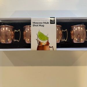 Moscow mule shot glasses, mugs brand new